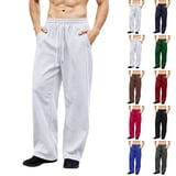 Zivyakyron Fleece Mens Sweat Pants Thick Fall Winter Casual Straight ...