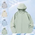 thumbnail image 1 of Zivyakyron Lightweight Men's Rain Jacket Athletic Windbreaker Long Sleeve Quick Dry Zip up Hooded Loose Solid Jacket Blue M, 1 of 10