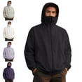 thumbnail image 1 of Zivyakyron Long Sleeve Windbreaker Jackets for Men Zip up Lightweight Rain Quick Dry UV Jackets Hooded Slim Solid Blue L, 1 of 8
