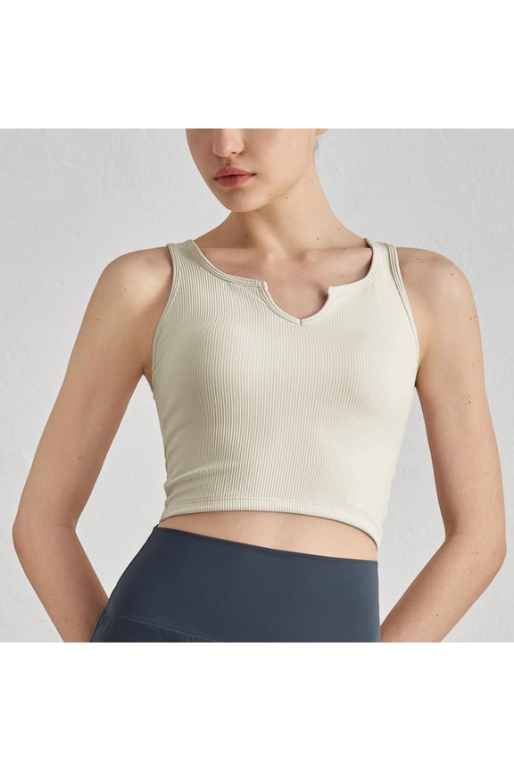 Yoga Sports Bras for Women Workout Soft Summer Bras for Women Plunge without Underwire Support Plain Bras