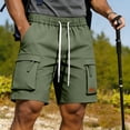 thumbnail image 1 of Zivyakyron Cargo Short Men Gym Athletic Summer Shorts for Men Loose Multi Pocket Drawstring Bermuda, 1 of 8