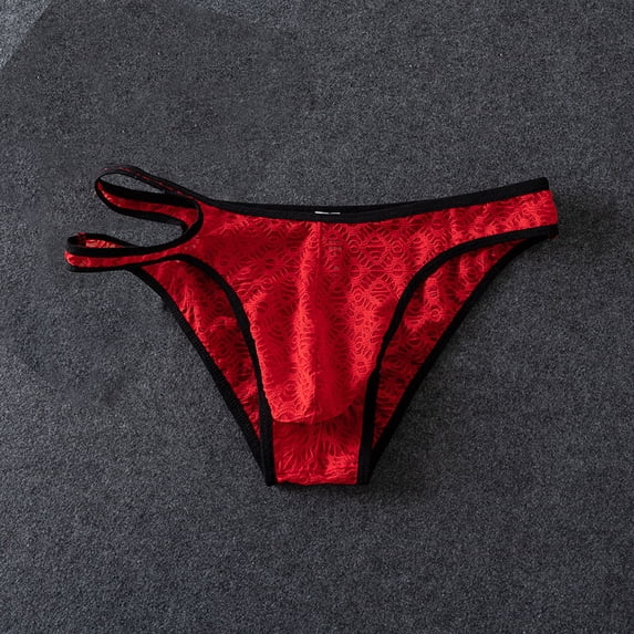 Zivyakyron Low Rise Bikini for Men Mesh Active Underwear Men Loose Breathable Color Block Brief
