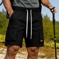 thumbnail image 1 of Zivyakyron Summer Athletic Shorts for Men Workout Cargo Mens Shorts Bermuda Drawstring Multi Pocket Loose, 1 of 8