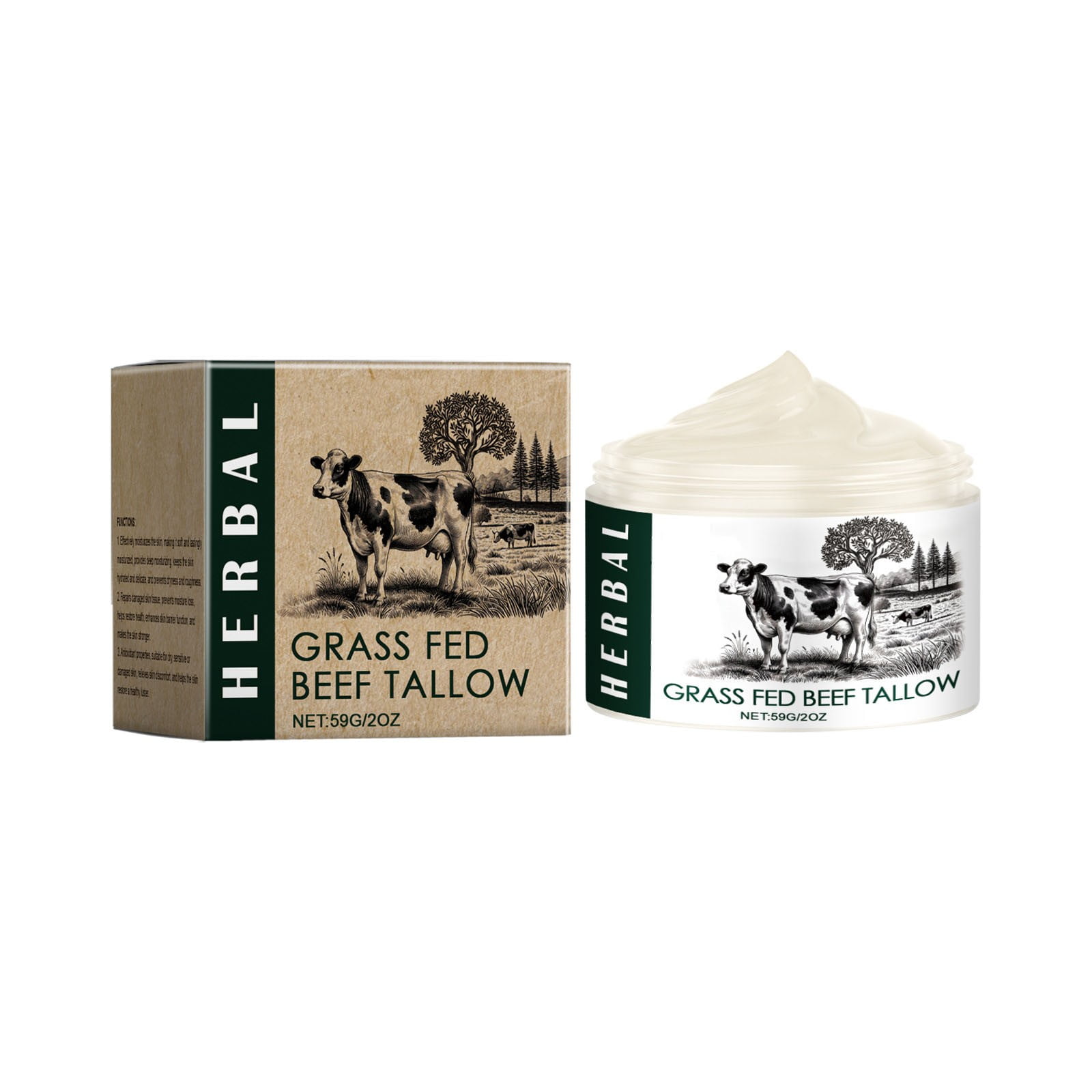 Ziwoki Beef Tallow, Tallow Face Moisturizer, Beef Tallow For Skin