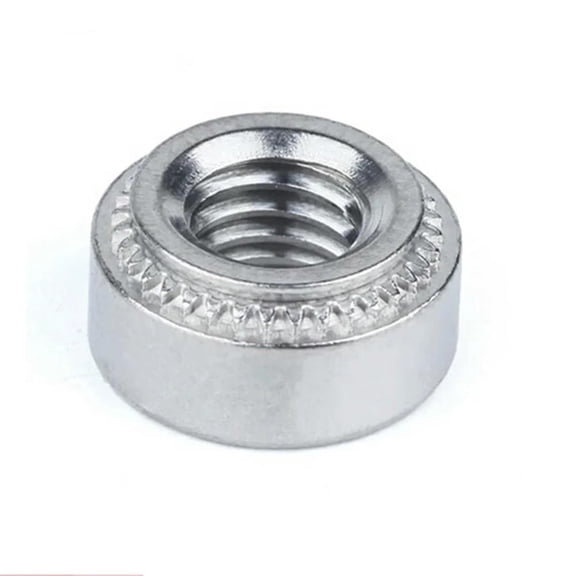 Zixinz-Socket Cap Screws M3 Self Clinching Nuts Clinch Nut Press in Nuts Crimped Rack Server Cabinet Insert Rivet Panels, Corrosion-Resistance(100Pcs,S-M3-2)