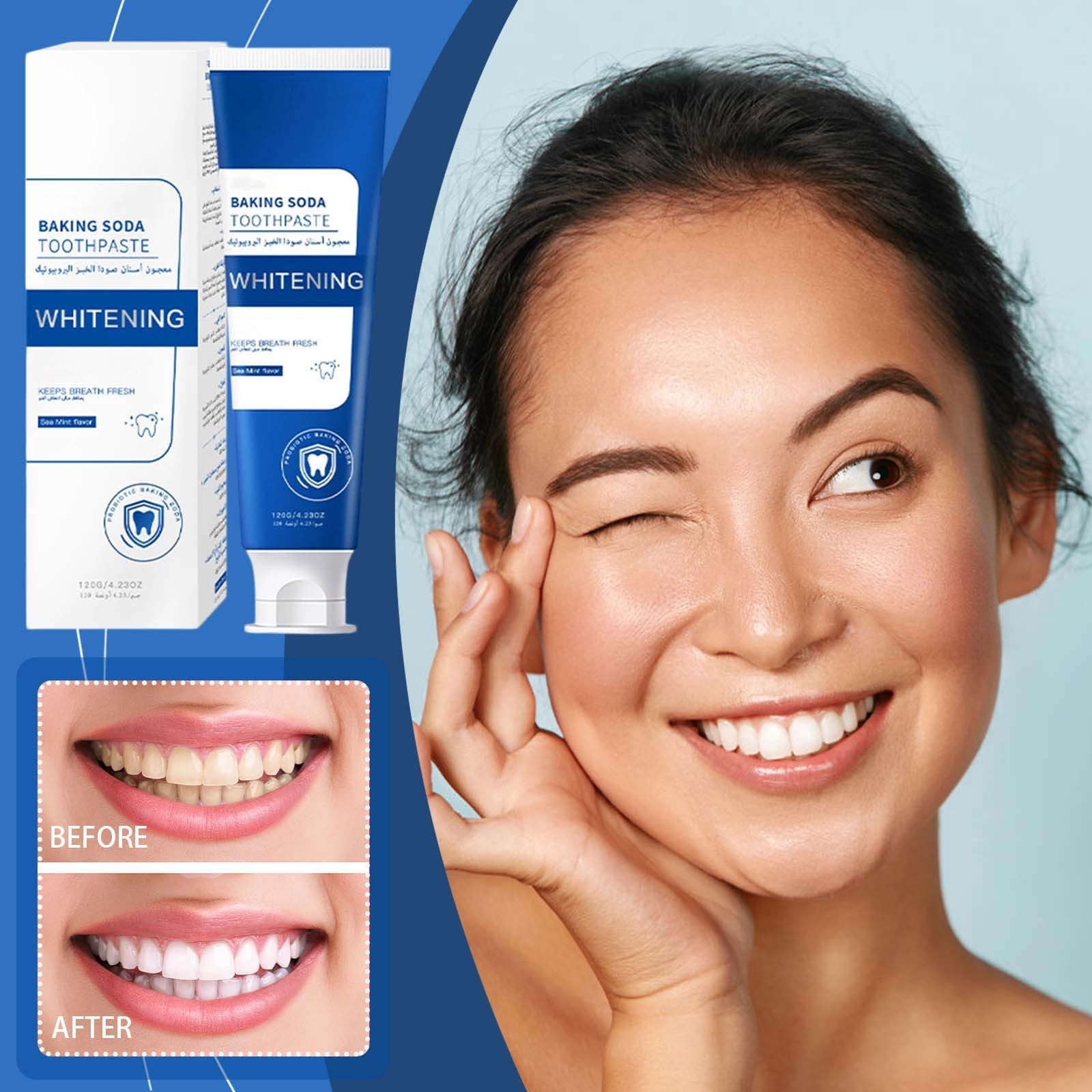 Ziynglg Advanced Baking Toothpaste for Oral Care Stain Removal ...