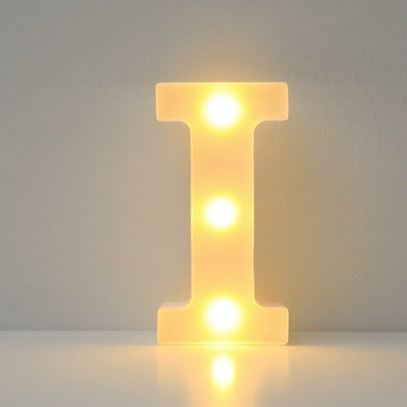 Ziynglg Decorative Alphabet LED Letter Lights for Home and Party Decorations Customizable Light Up Plastic Letters,Battery Operated,Wall or Stand Display