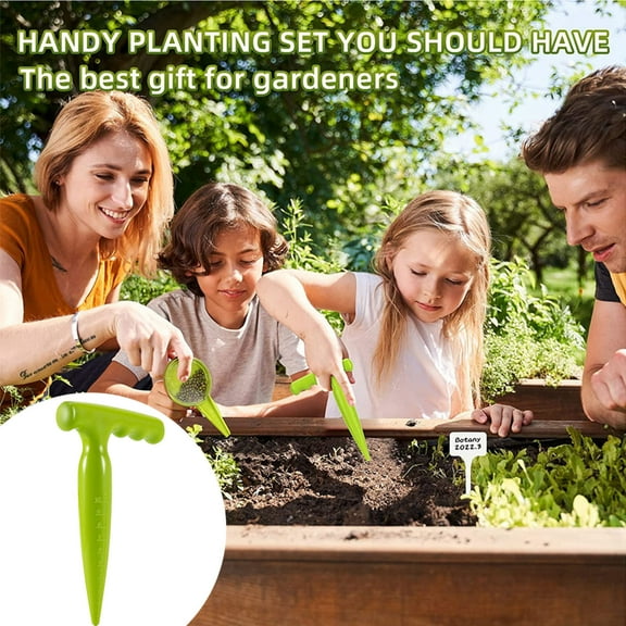 Ziynglg Garden Grip Ergonomic Solid Plastic Bulb Planter Tool for Gardening,Transplanting,Vegetable and Flower Planting,Weeding and Loosening