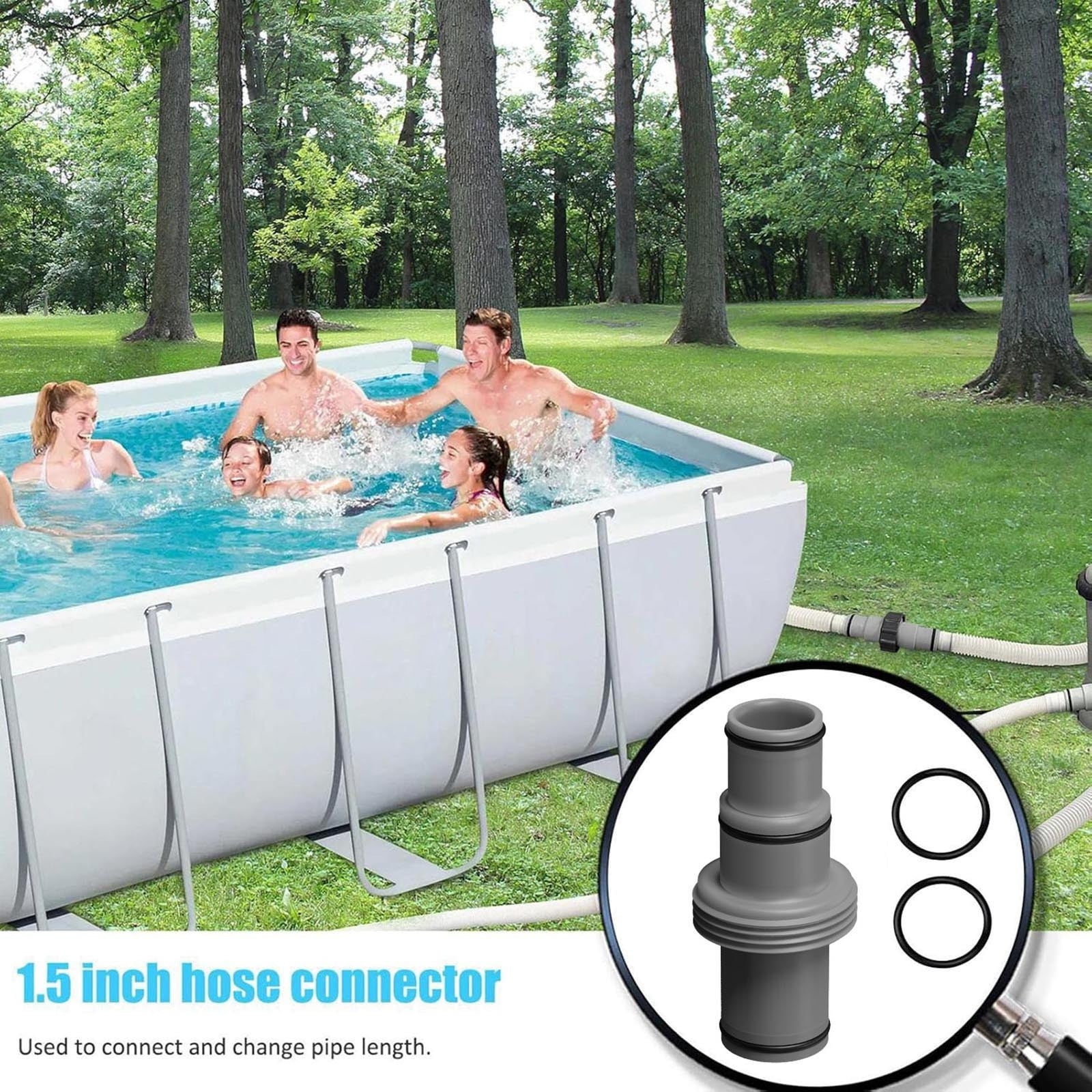 Ziynglg Pool Accessories Replacement Pipe Joint Connector for Pool Hose ...