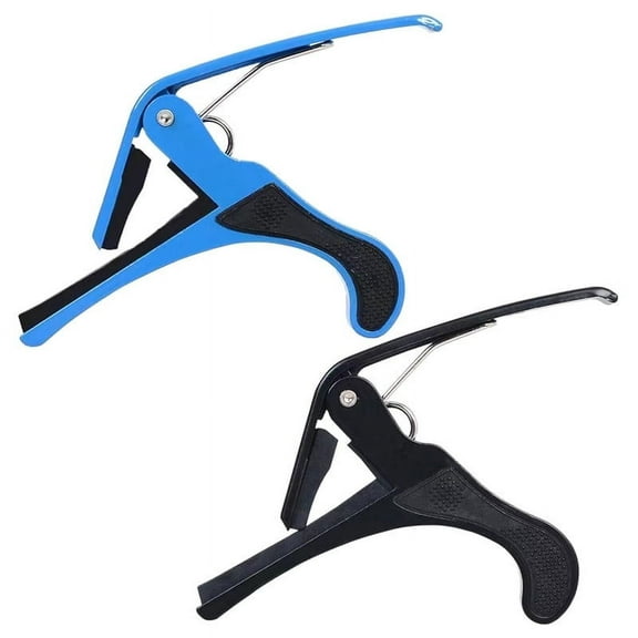 Ziyofinn Durable Guitar Capo, Black/Blue, 2 Count