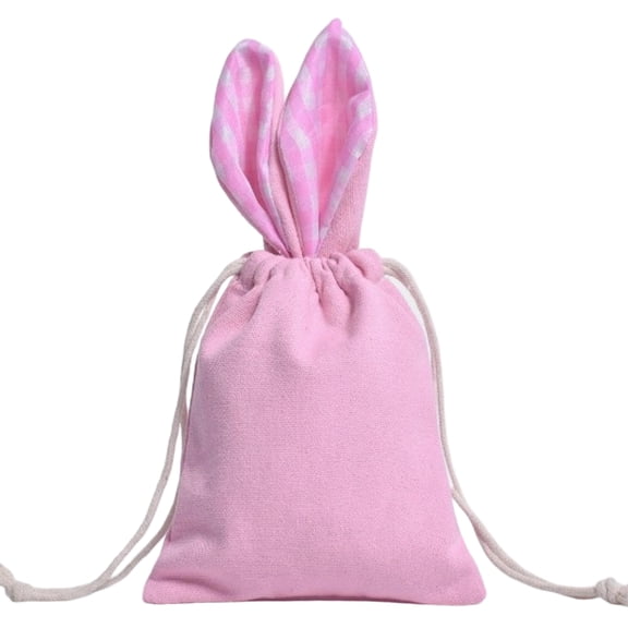 Ziyou Kuaile Custom Embroidery Easter Pouch - Personalized Drawstring Storage Bag, Holiday Gift Basket