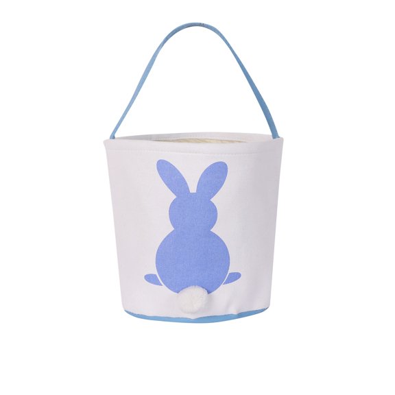 Ziyou Kuaile Personalized Embroidered Bucket - Custom Print Easter Carrying Basket, Decorative Storage Tote for Eggs & Holiday Gifts
