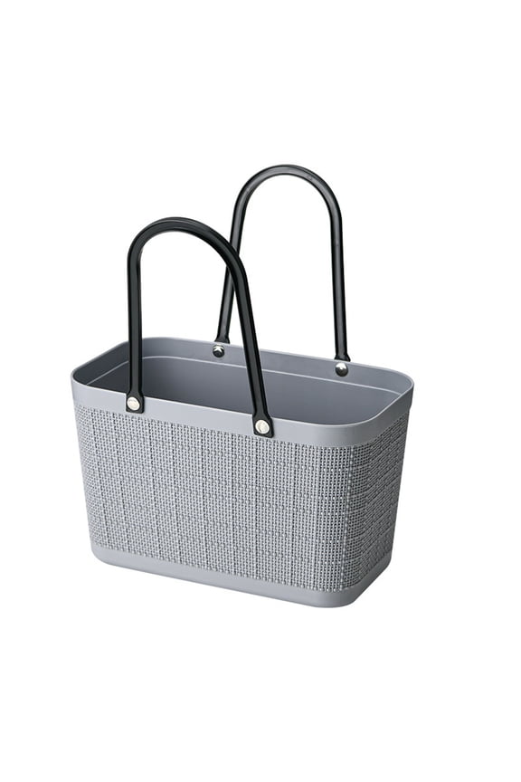 Portable Beach Bag - Semi-Circular Straw Basket Handbag with Drawstring, Summer Tote for Swimming & Picnic