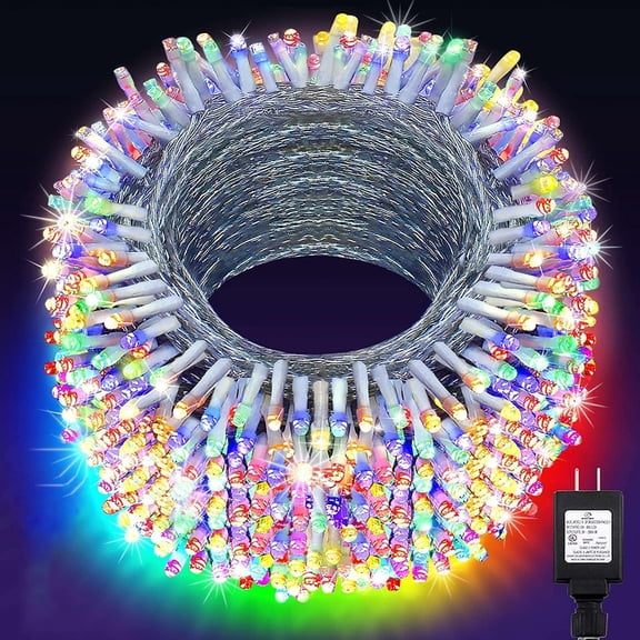 Zizin 66ft 200 LED Star Christmas String Lights 8 Modes for Outdoor Indoor Xmas Party Multicolor