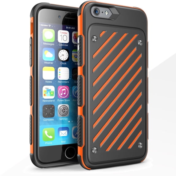Zizo Heavy Duty Armor Case For iPhone 6 Plus / 6s Plus - Tough Protector And Ultra Slim Fit w/ a Shock Proof Durable Hard And Thin Protective Cover