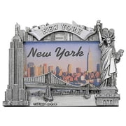 Zizo New York Picture Frame -Poly Silver, New York Picture Frames, New York Souvenirs