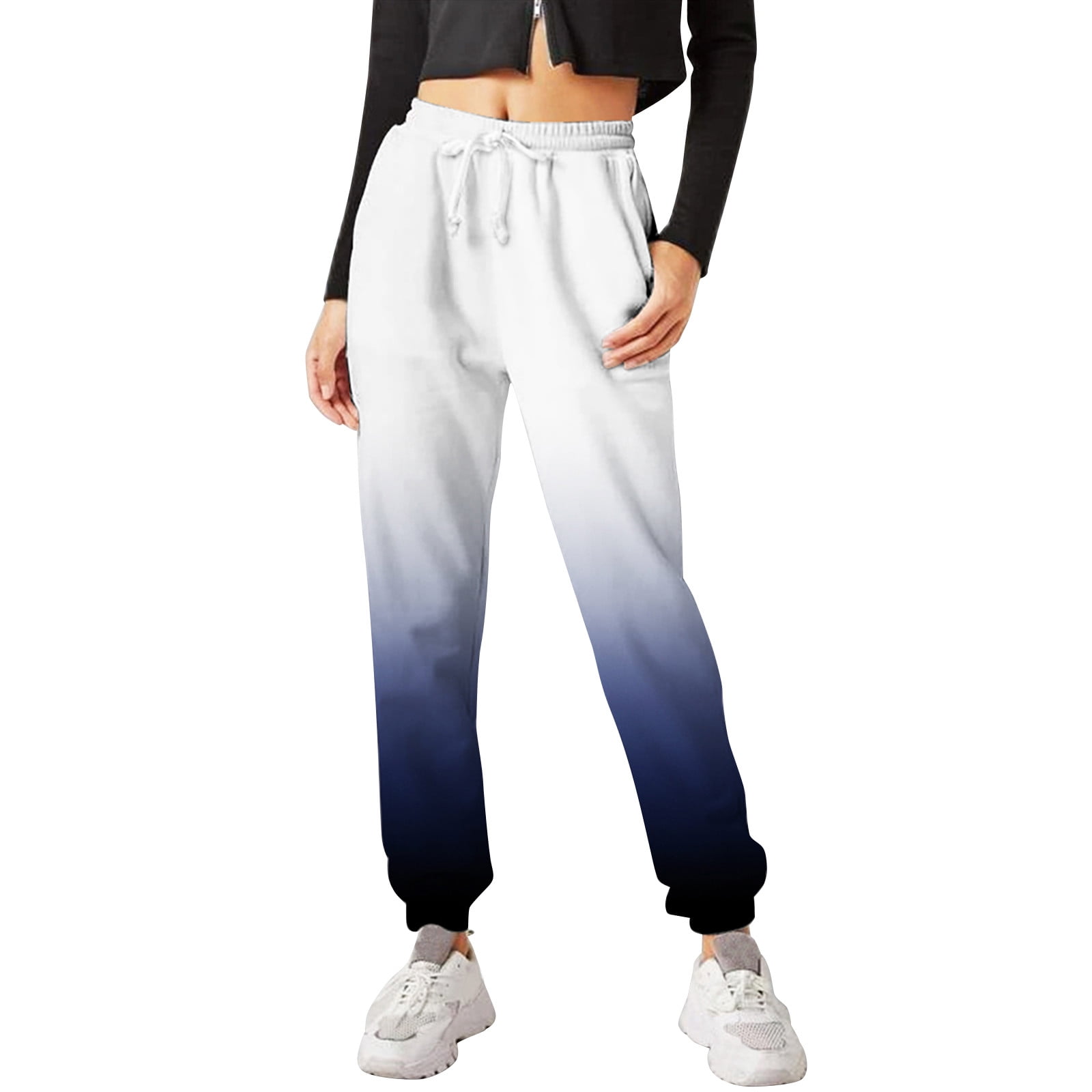 Zizocwa Women S Lounge Womens Plus Size Casual Pants 3X Women Pocket Trouser Sweatpants Printed Comfy High Waisted Workout Casual Joggers Pants Tall