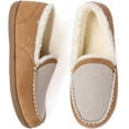 thumbnail image 1 of Zizor Women's Fuzzy Moccasin Slippers Memory Foam Cozy House Shoes, 1 of 7