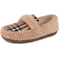 thumbnail image 1 of Zizor Women's Warm Fuzzy Plaid Slippers Cozy Slippers for Women, 1 of 6