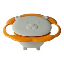 Zjchao Children Rotation Spill Re Sistant Bowl Feeding 360 De Grees Tableware Baby Toddlers Spill Ma Gic Bowl Tableware Home Decor