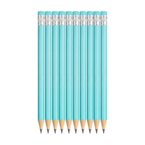 Zjdatm 10pcs Wood Pencils with Eraser Topper Reusable Sharpened Pencil for Home Office Study Drawing Writing Work Use