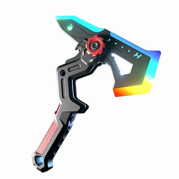 Zjdatm Dual Form Sword Axe Toy 2026 LED Light-Up Interstellar Spark Battle Blade with Mist Effect & Hit Sensor Sound for Birthday Holiday Gift