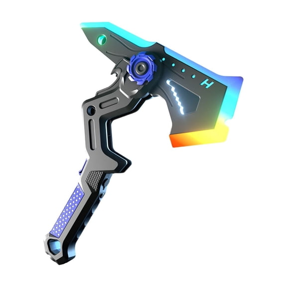Zjdatm Dual Form Sword Axe Toy 2026 LED Light-Up Interstellar Spark Battle Blade with Mist Effect & Hit Sensor Sound for Birthday Holiday Gift