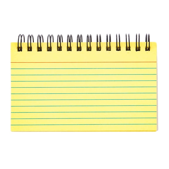 Zjdatm Index Cards 3" x 5" Spiral Ruled Index Card with Frosted Transparent Cover Coil Spiral Notebook for Office Home Classroom Taking to Do List