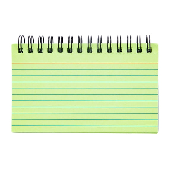 Zjdatm ﻿Index Cards 3" x 5" Spiral Ruled Index Card with Frosted Transparent Cover Coil Spiral Notebook for Office Home Classroom Taking to Do List