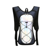 Zjdatm Lightweight Hydration Backpack Cycling Hiking Running Water Pack with Reflective Trim and Mesh Pocket Outdoor Sports Hydropack for Biking Climbing