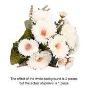 Zjdatm Spring Summer Artificial Flower Bouquets, Fake Chrysanthemum Sunflower Silk Flowers, Faux Gerbera Daisy Bouquet for Wedding Indoor Outdoor Party Decor