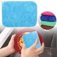 thumbnail image 1 of Zjh Textile Microfiber Cleaning Towel - 40x40cm sky blue Towel, Water-Only Deep Cleaning Cloth, Streak-Free Reusable Towel for Kitchen/Bathroom/Glass/Electronics (1 Piece), 1 of 4