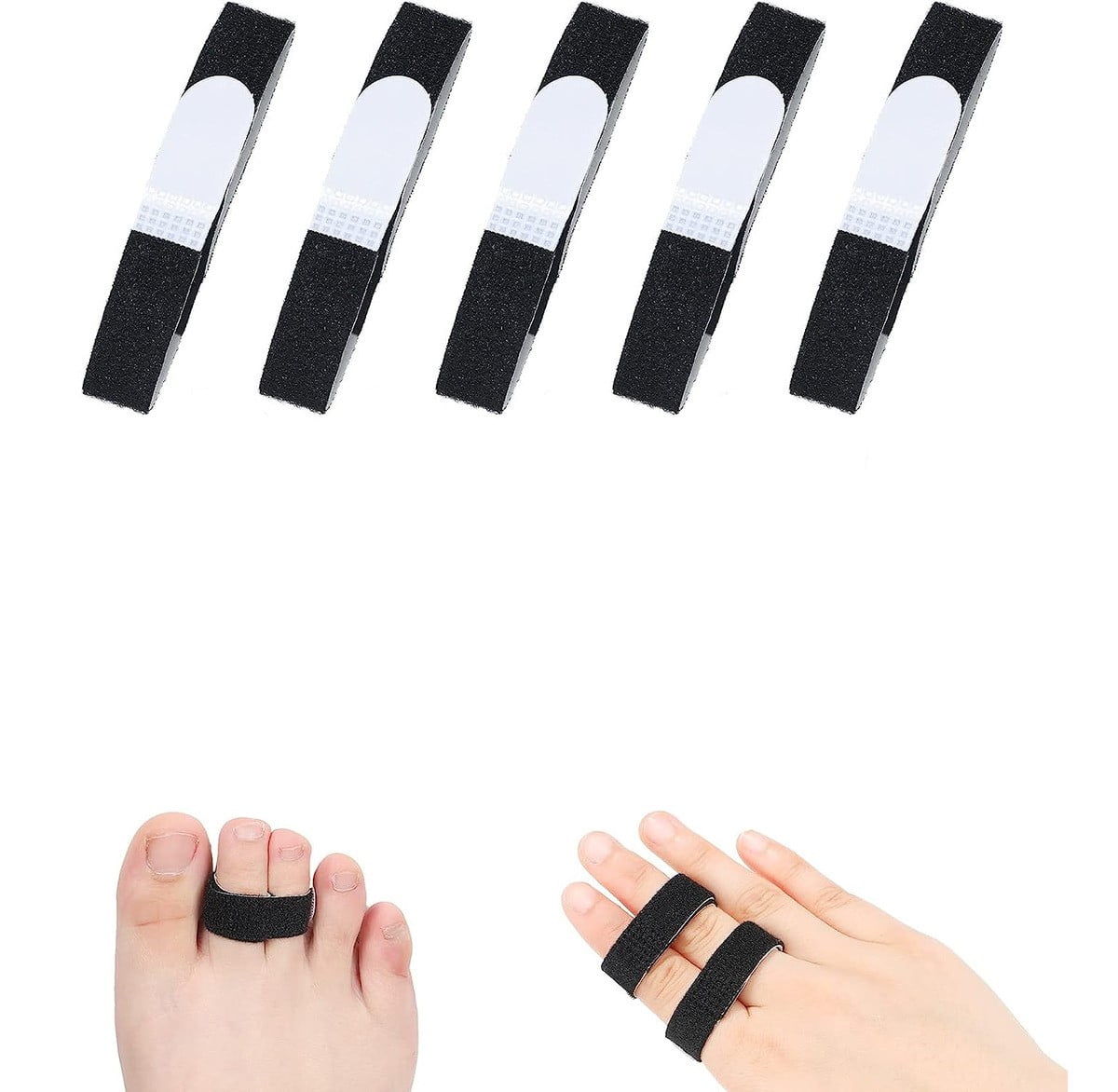 Zjrui Finger Straps, Washable and Reusable Finger Tape Padded Support