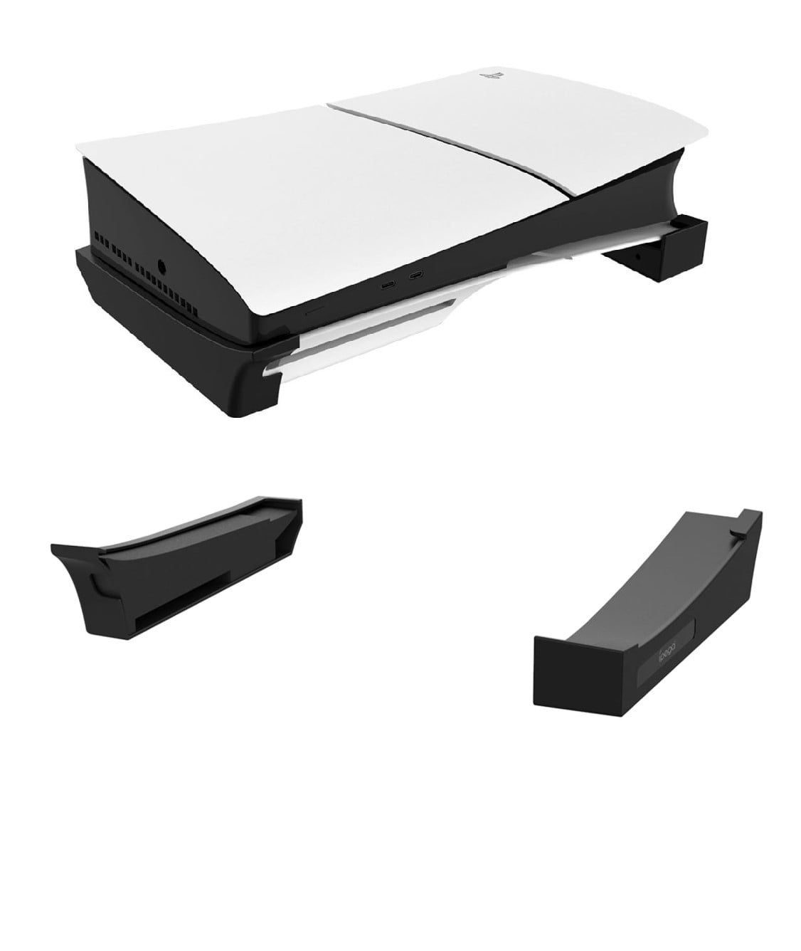 Zjrui Horizontal Stand for PS5 Slim, Base Stand Stand Holder Accessories  for PS5 Slim Disc & Digital Editions