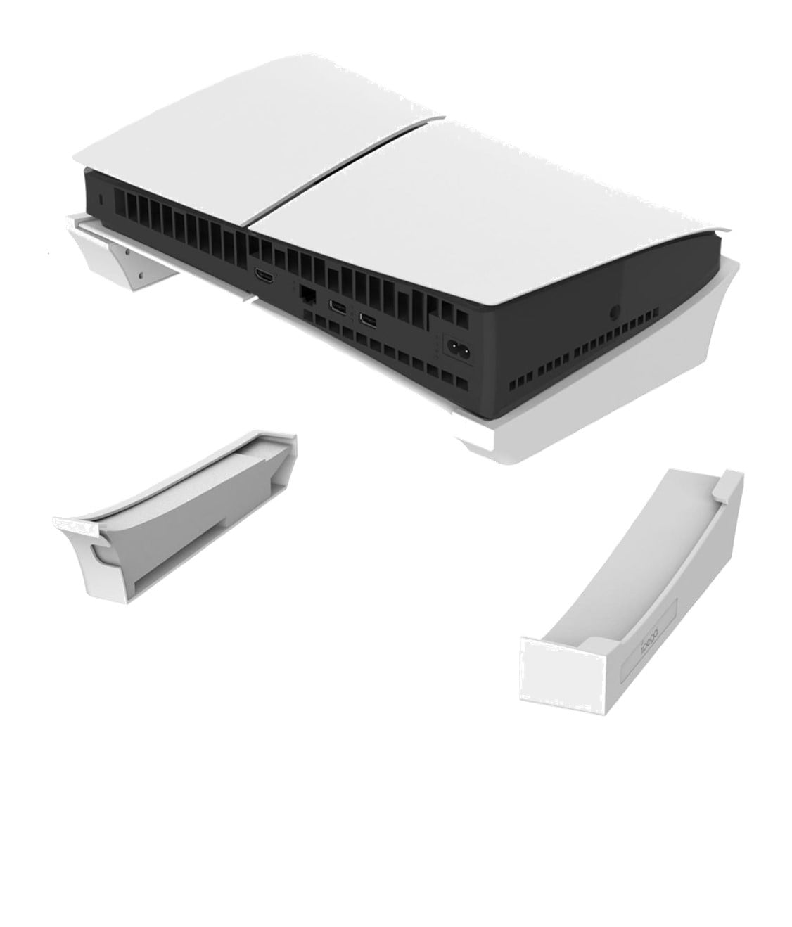 Haobuy for PS5 Slim Host Streamer Stand Base Bracket with RBG Light Holder  Accessories 