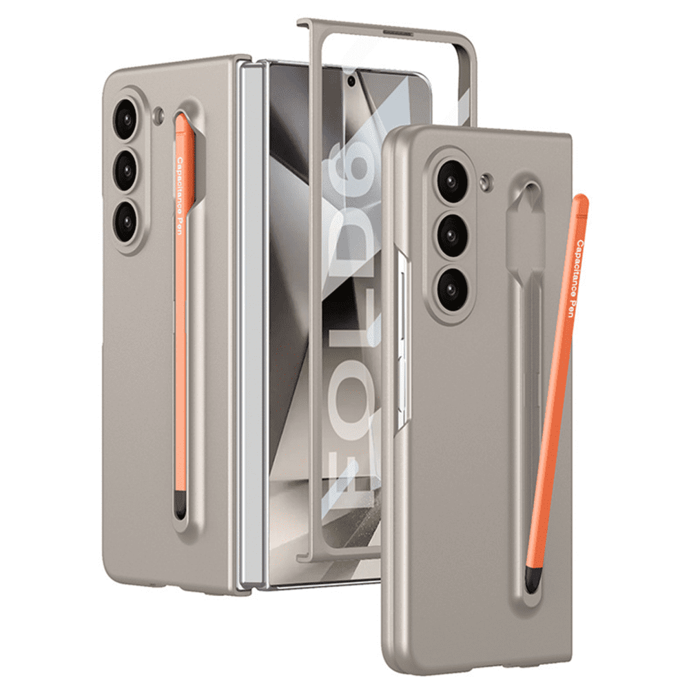 Zjrui for Samsung Galaxy Z Fold 6 Case with S Pen & S Pen Holder Slim