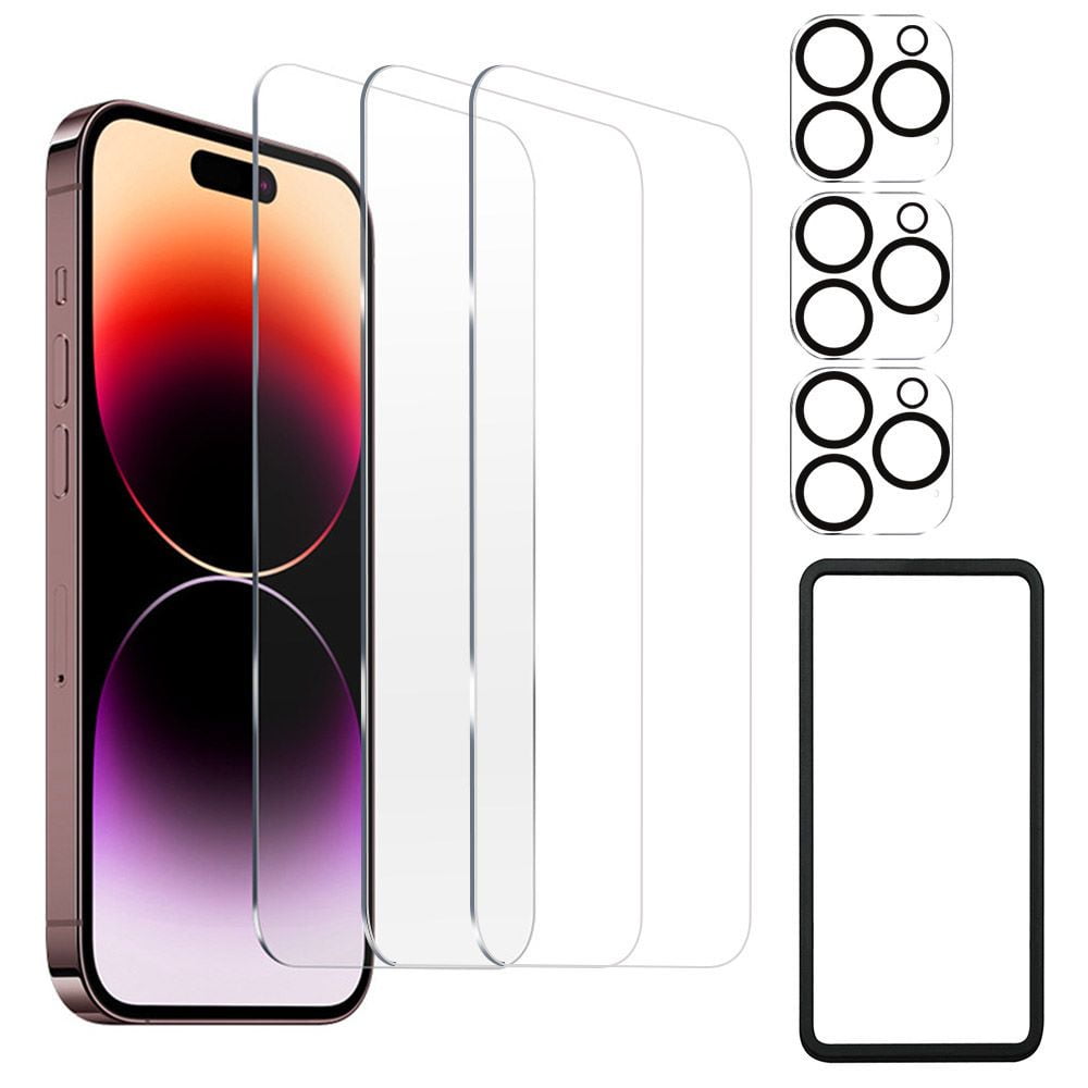 SZLHLTD iPhone 15 Pro Privacy Screen Protector with Camera Lens Protector,  Anti Spy Anti Blue Light Matte Tempered Glass Film for iPhone 15 Pro 6.1