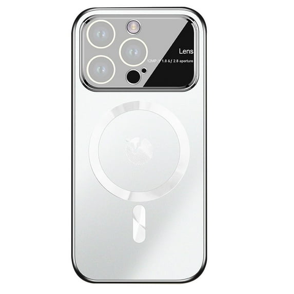 Zjrui for iPhone 15 Pro Max / 15 Ultra Magnetic MaSafe Case with Camera Protector Scratch Resistant Slim Cover-White