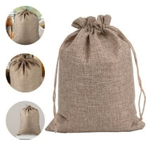 Zjunqe 1 PCS Burlap Sack - 9" x 6.7" Burlap Bags for Plants High Density Natural Jute Bag of Potatoes Plant Grow Bags Potato Sacks Race Bags Potato Storage,Wrapping Christmas Gifts Storage