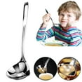thumbnail image 1 of Zjunqe 1 Pcs Stainless Steel Saucier Drizzle Spoon with Spout Small Gravy Ladle,9.4" Soup Spoons Kitchen Utensil Mirror Polish Drizzle Spoon for Chocolates,Gravies and Sauces,Silver, 1 of 8