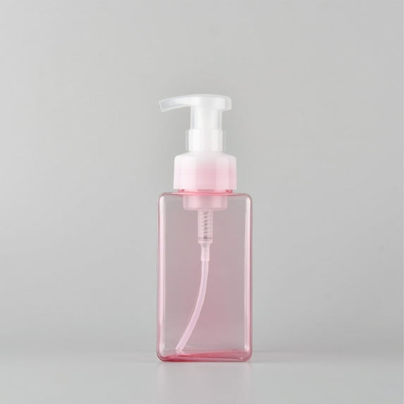 Zjunqe 1Pcs Refillable Foaming Soap Dispenser , 15oz Thickened Plastic Hand Soap Dispenser for Bathroom, Kitchen Dish Washing Liquid Bottles, Shampoo and Conditioner Bottles