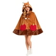 thumbnail image 1 of Zjunqe Hooded Blanket Cute Hoodie Wearable Blanket Adult Halloween Cosplay Soft Hoodie Cape for Women Oversized Wearable Shawl Cape Wrap Soft Fluffy Coral Velvet Cozy Fleece Hooded Blanket, 1 of 6