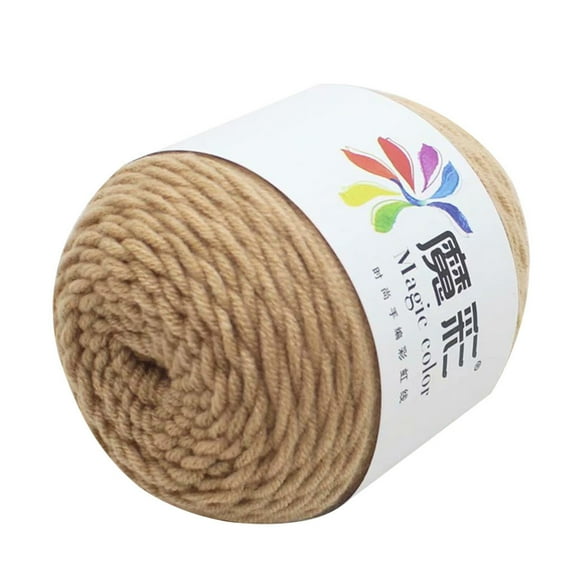 Zjunqe Rainbow Cotton Yarn for Crocheting and Knitting, Multicolor Worsted Weight Yarn, Soft Craft Yarn for DIY Sweaters, Scarves, Blankets, and Clothes, Beginner-Friendly Crochet Yarn(1PC)