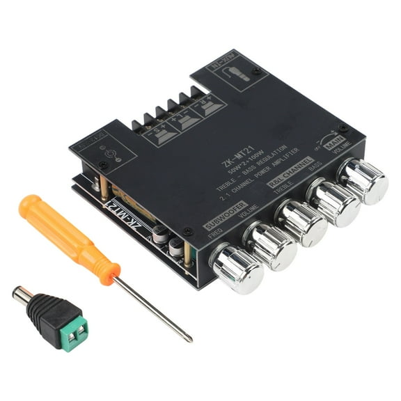 Zk-Ht21 2X160+220W 2.1 Channel Bluetooth- Digital Power Amplifie Board Aux Audio Stereo Subwoofer Amp Amplificador Board Module