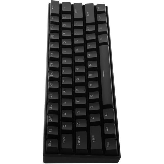 Zkca RGB Backlit Clicky Wired Mechanical Gaming Keyboard 61 Keys Black, Ergonomic for Gaming Enthusiasts A417