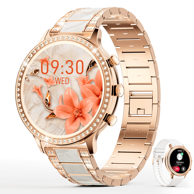 Zkcreation Women's Android & iOS Smart Watch, Bluetooth, Call, Text