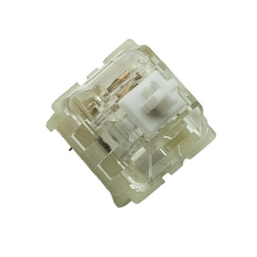 Zkeebs KTT Kang White V3 Linear Switches 45g Spring 3 pin RGB for Custom Gaming Mechanical Keyboard (70 Switches)