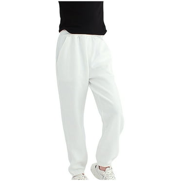 Zkozptok Boys Girls Cotton Sweatpants Baggy Jogger Sweat Pants Elastic Waist Kids Sweats Trousers with Pockets