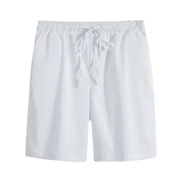 Zkozptok Men's Lightweight Shorts Elastic Waist Drawstring Shorts Summer Outdoor Beach Short Pants with Pockets