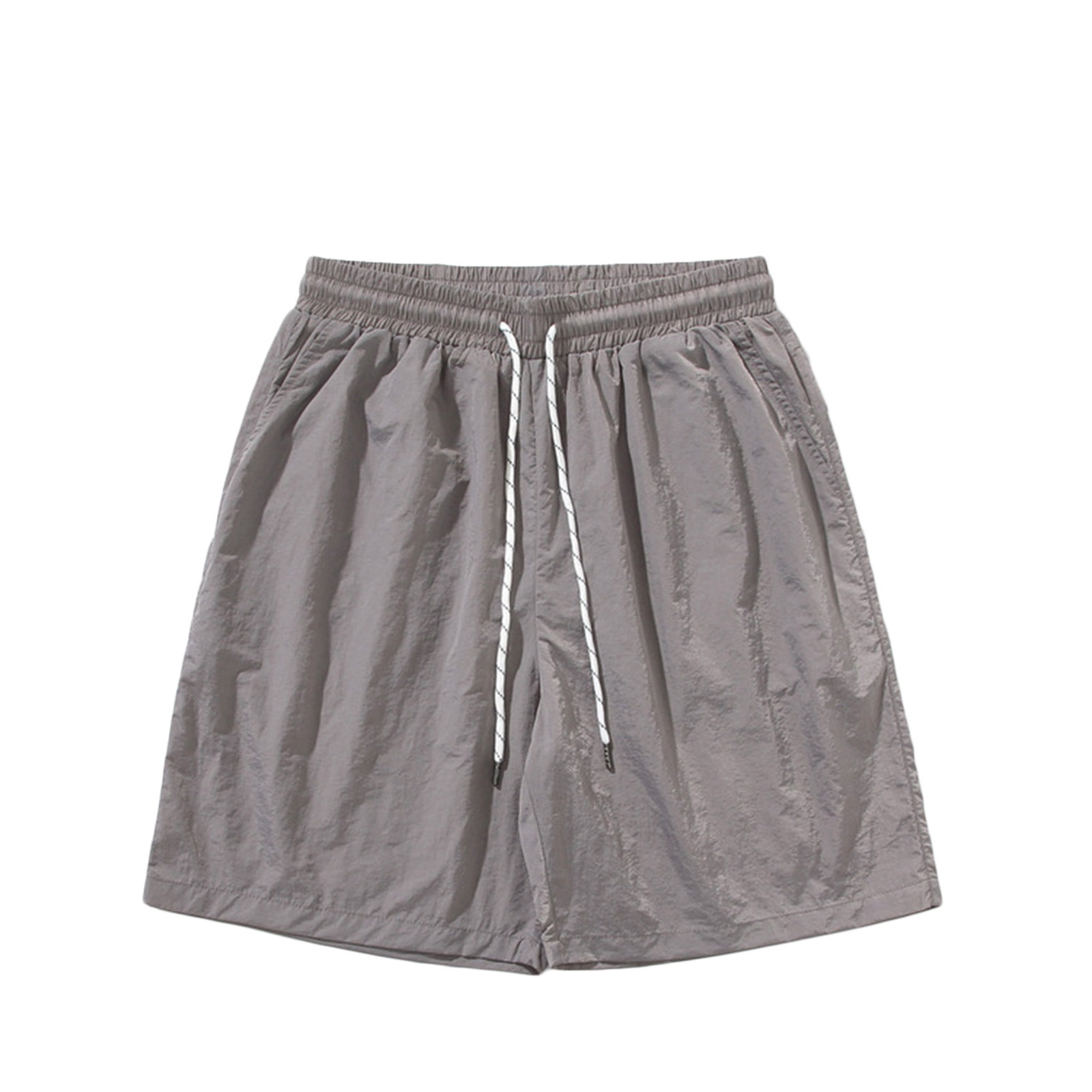 Zkozptok Men's Running Athletic Shorts Elastic Waist Drawstring Lounge